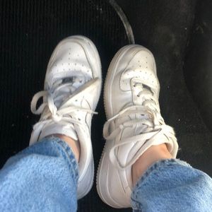 All white Air Force ones